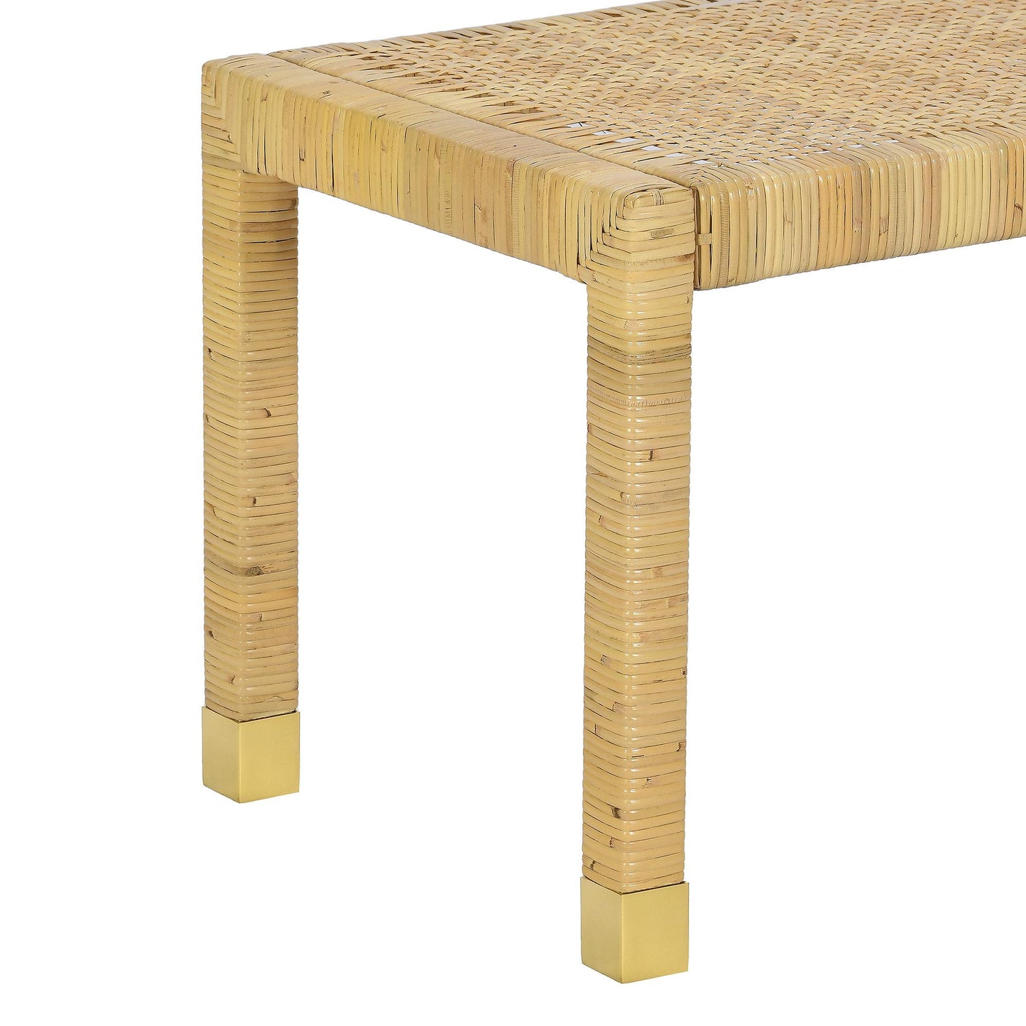 Amara Cream Contract-Grade Linen Bench Cream, Natural by Tov Furniture
