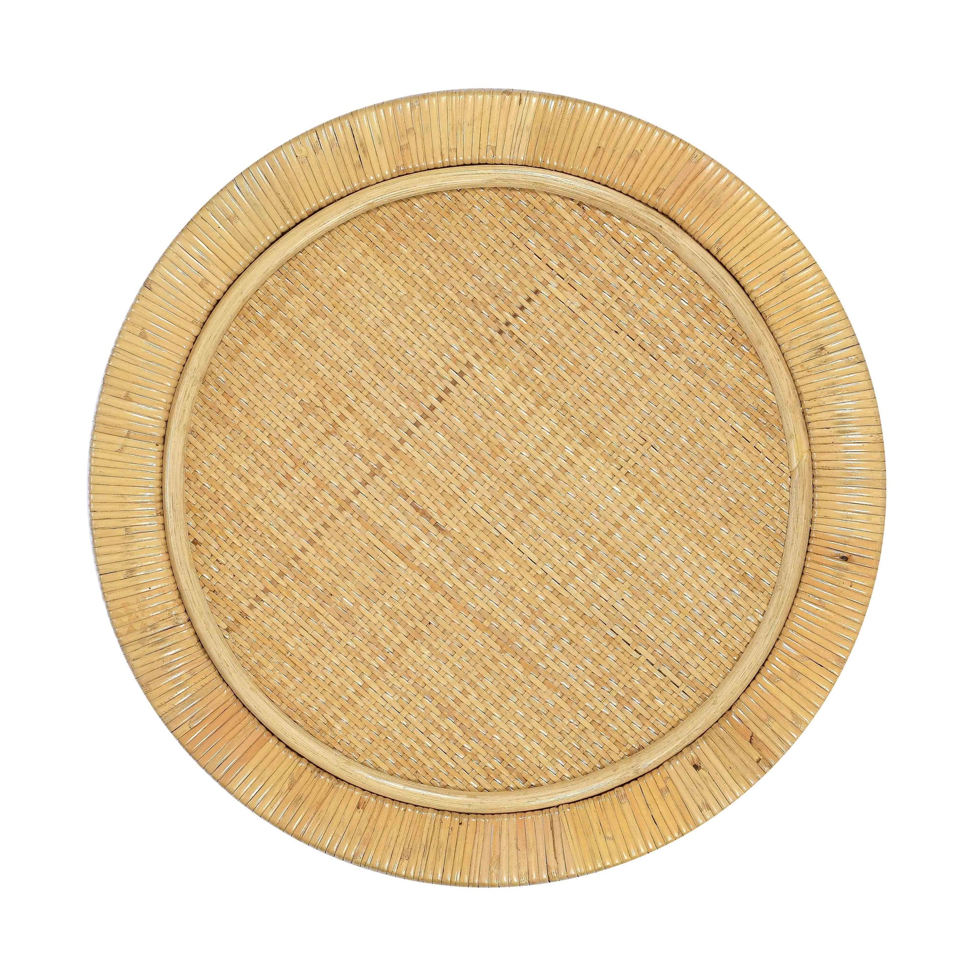 Amara Natural Rattan Side Table Natural by Tov Furniture