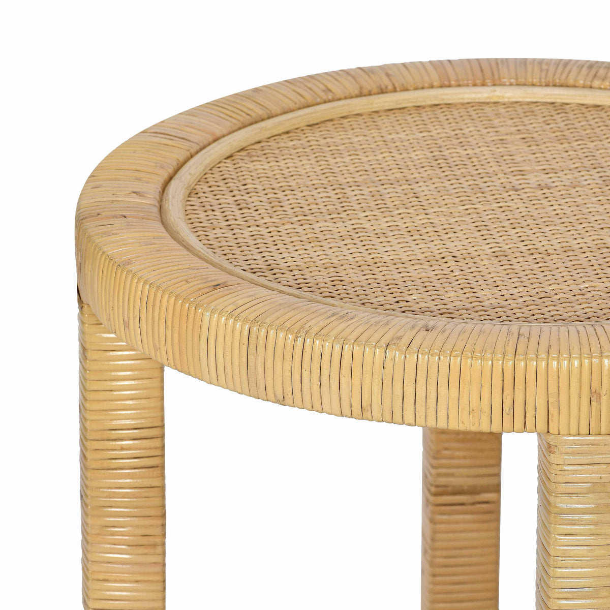 Amara Natural Rattan Side Table by TOV Furniture – photo 4 of 7