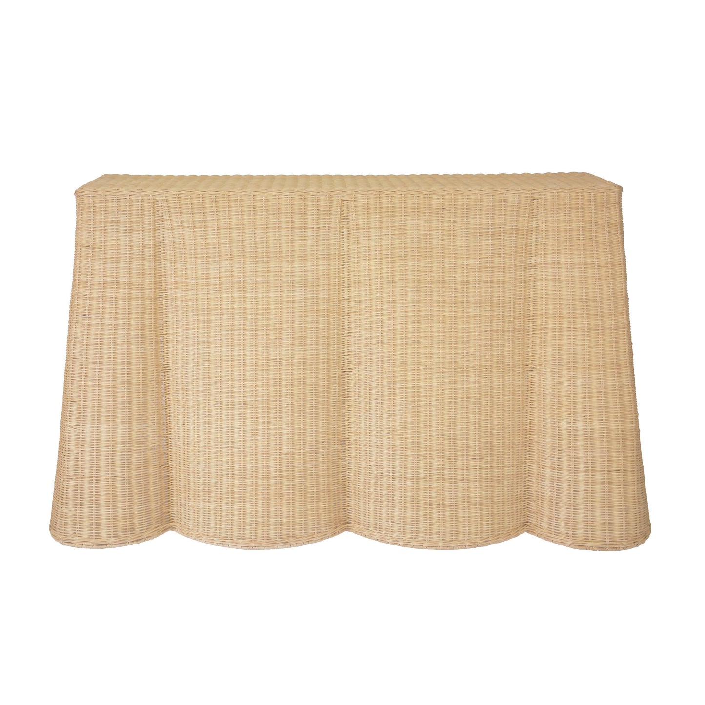 Egan 55" Natural Rattan Console Table Natural by Tov Furniture