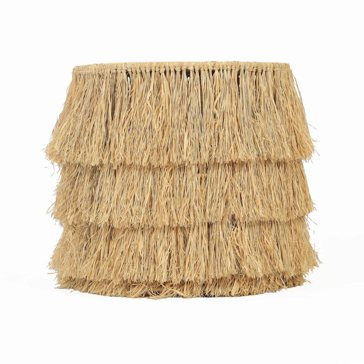 Luau Natural Rattan Round End Table by TOV Furniture – photo 2 of 6