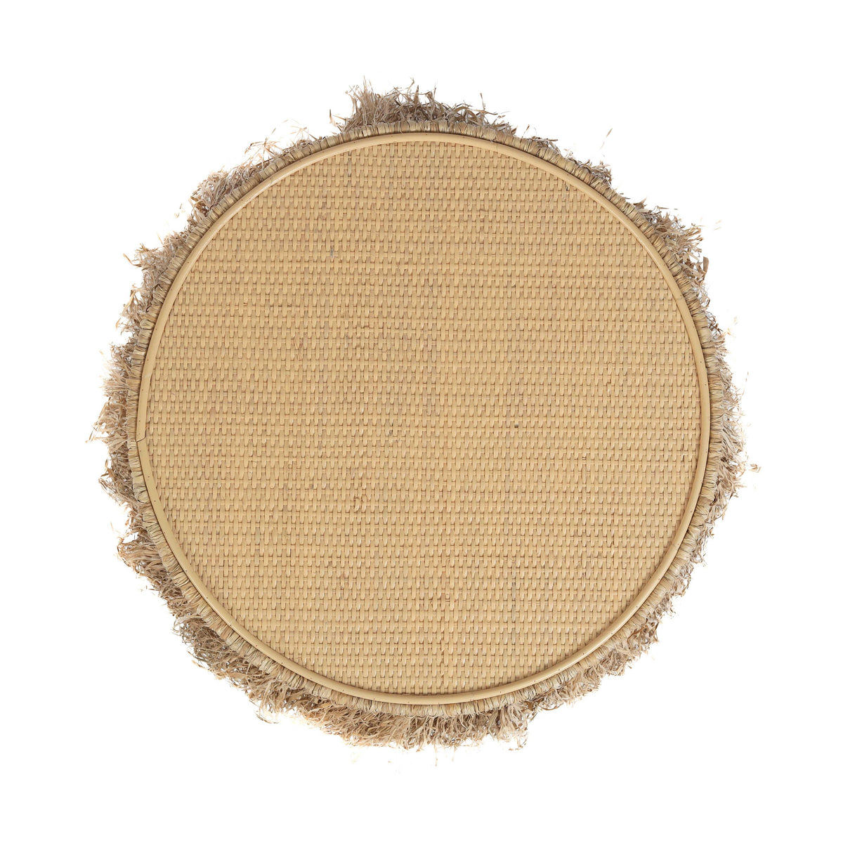 Luau Natural Rattan Round End Table by TOV Furniture – photo 3 of 6