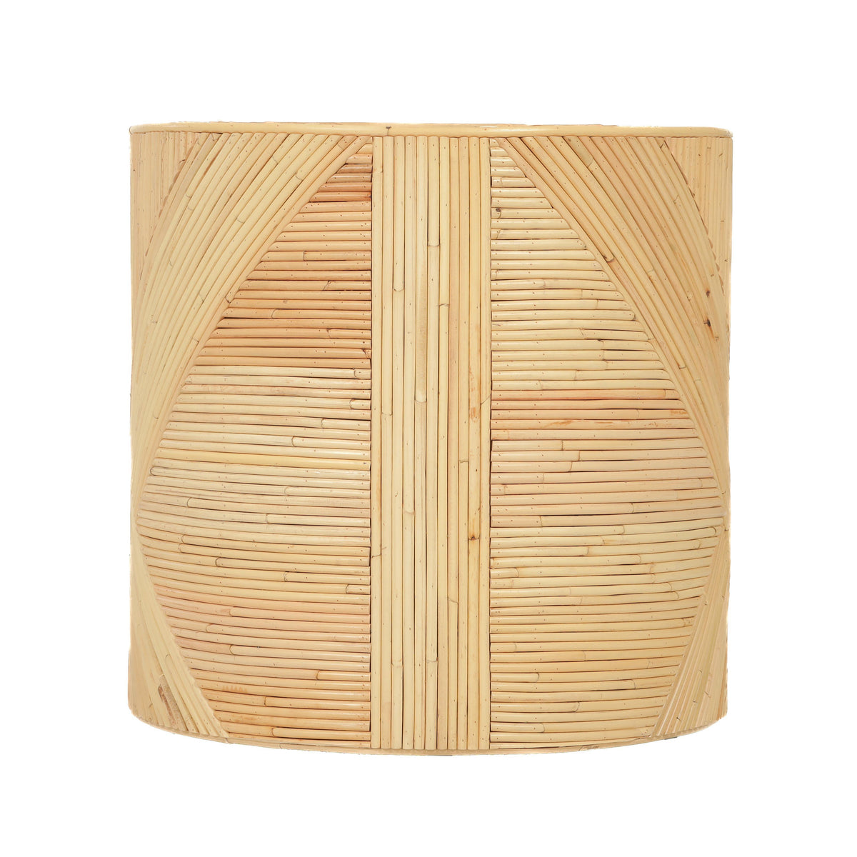 Matea Natural Rattan Cross Side Table by TOV Furniture – photo 4 of 8