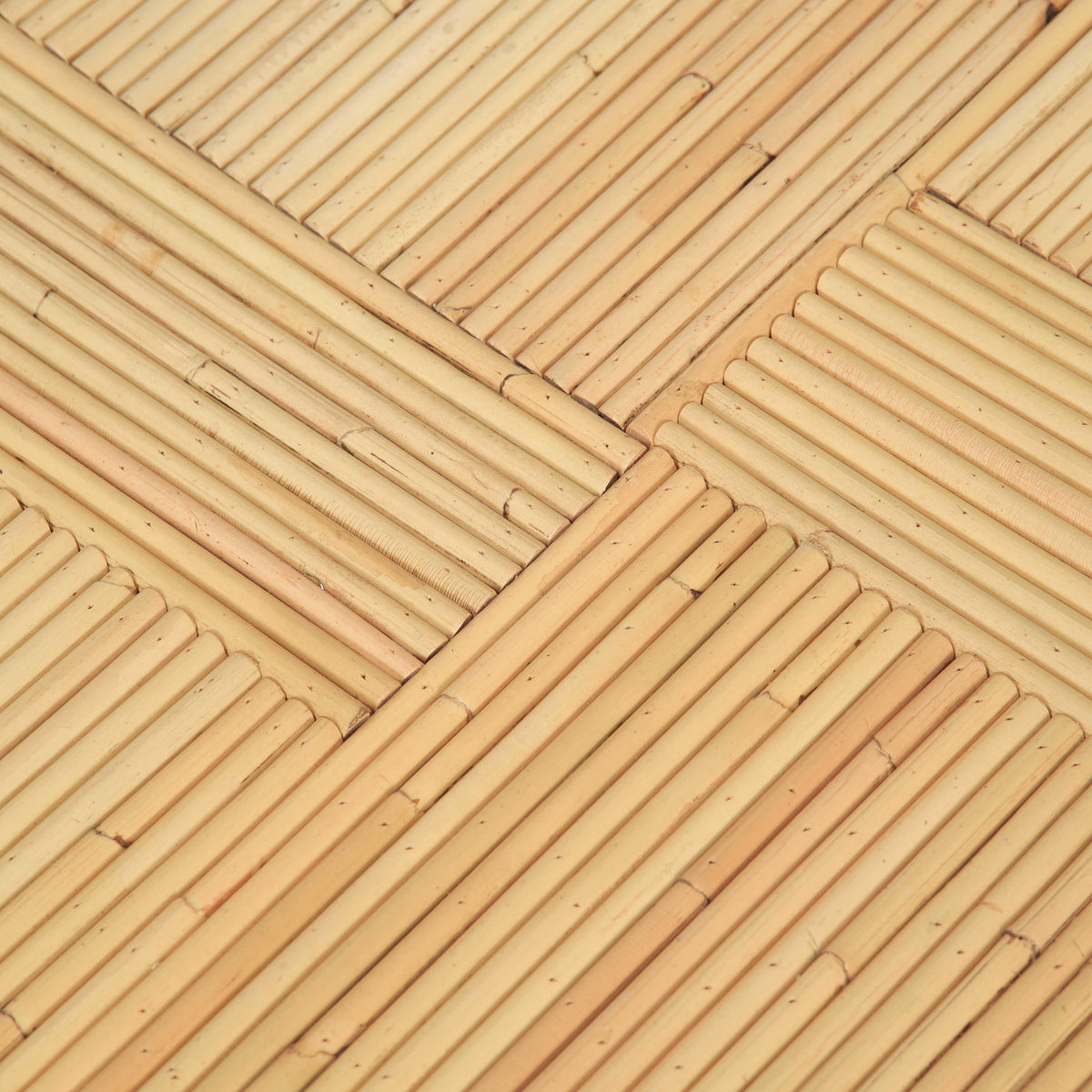 Matea Natural Rattan Cross Side Table by TOV Furniture – photo 6 of 8