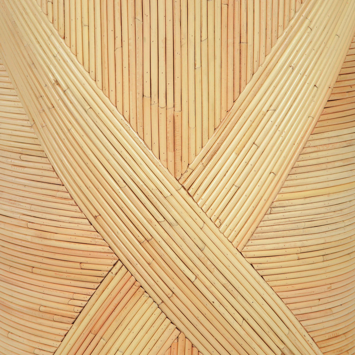 Matea Natural Rattan Cross Side Table by TOV Furniture – photo 7 of 8