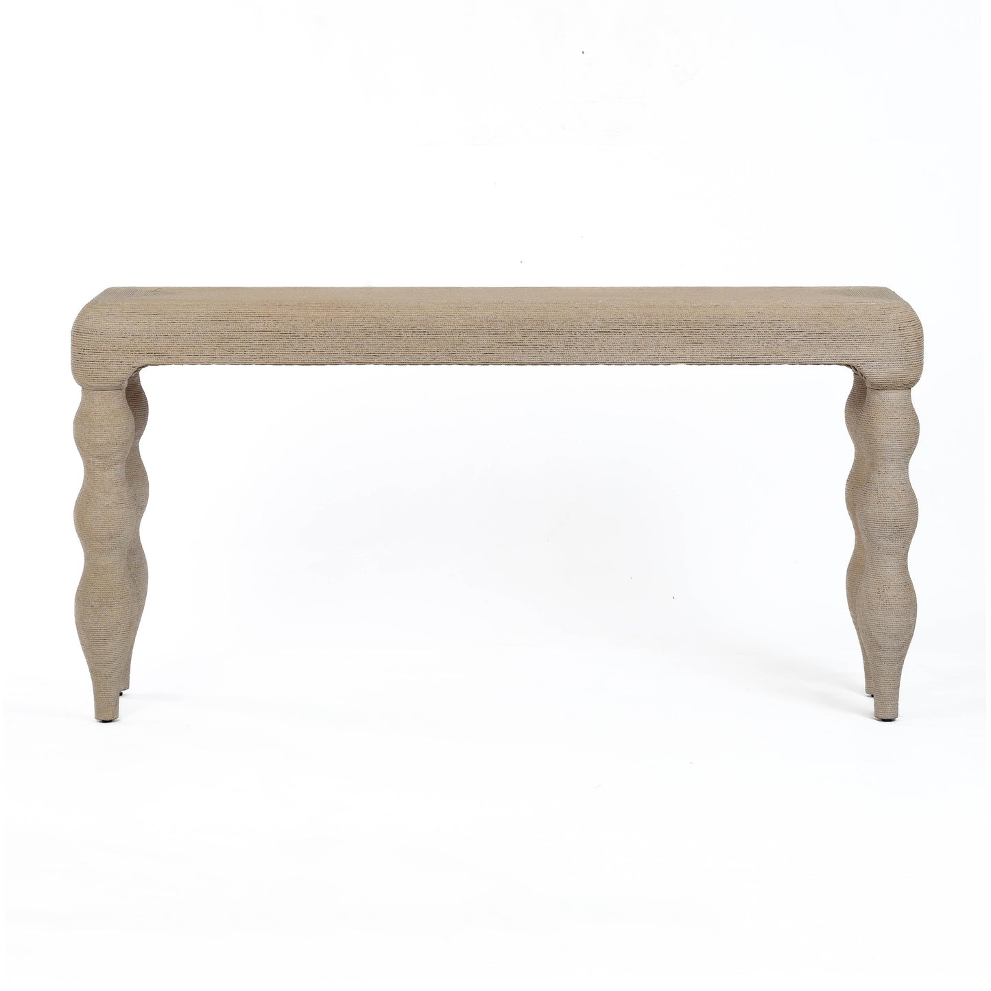 Vicky 68" Natural Woven Seagrass Console Table Natural by Tov Furniture