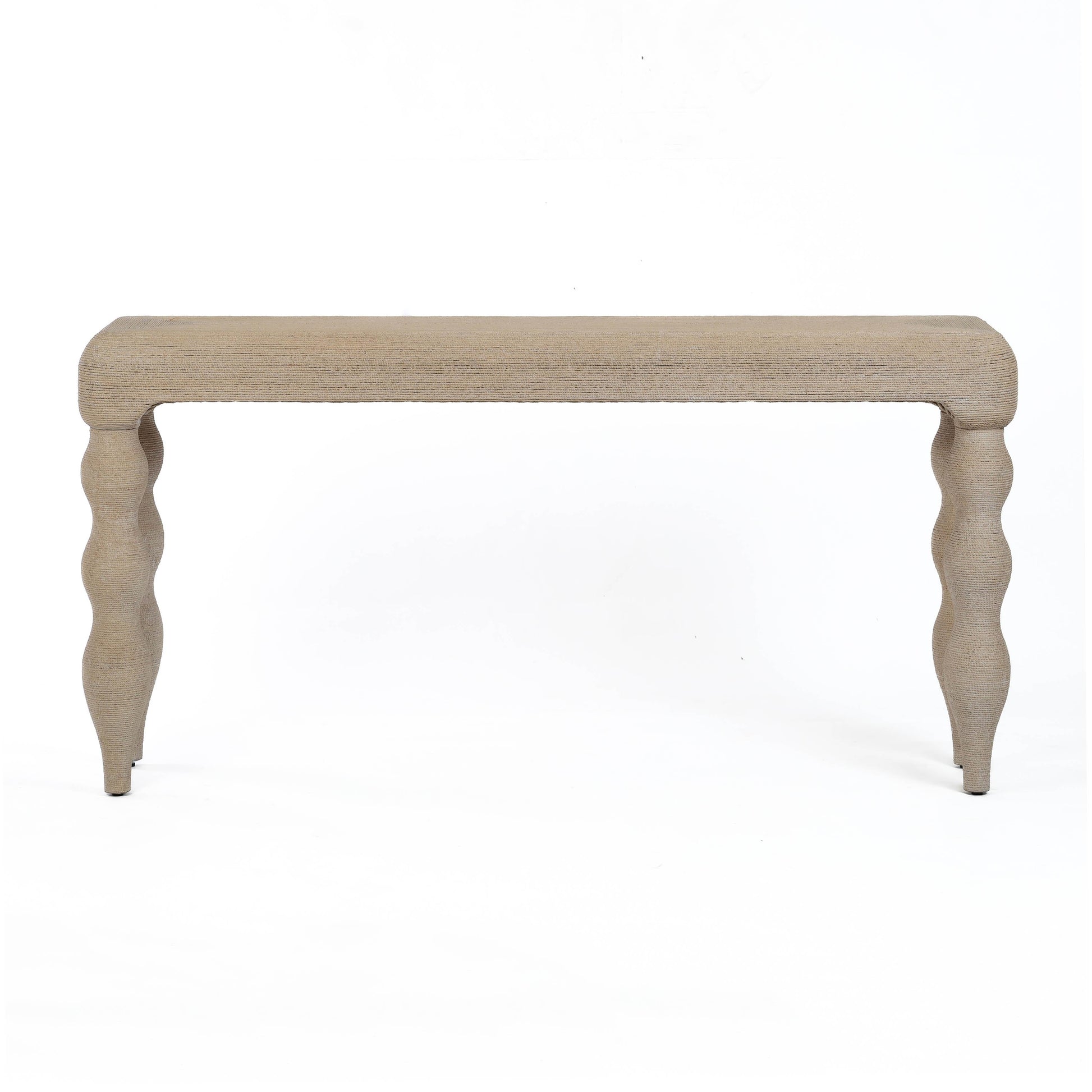 Vicky 68" Natural Woven Seagrass Console Table Natural by Tov Furniture