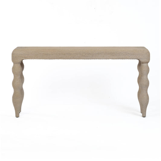 Vicky 68 Natural Rattan Console Table by TOV Oc21043