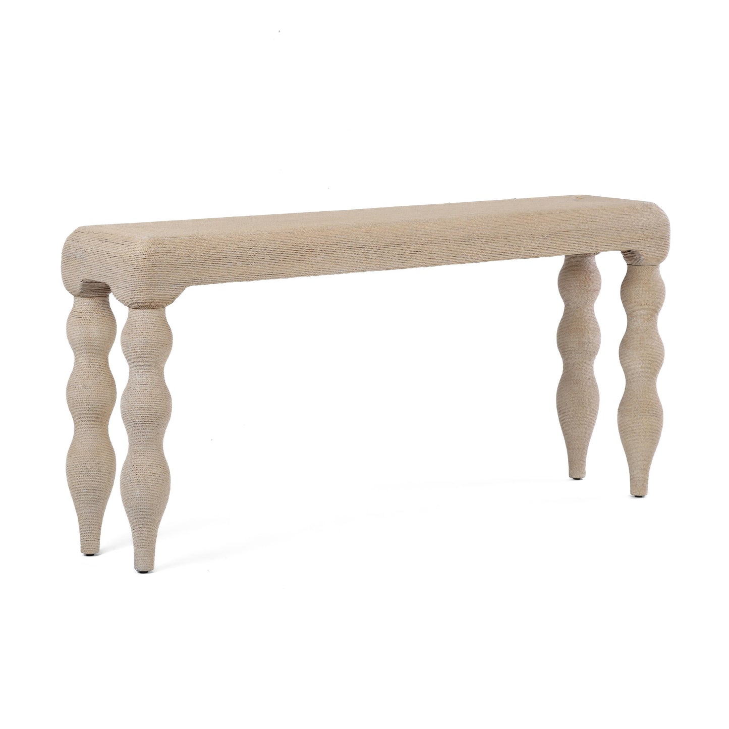 Vicky 68" Natural Woven Seagrass Console Table Natural by Tov Furniture
