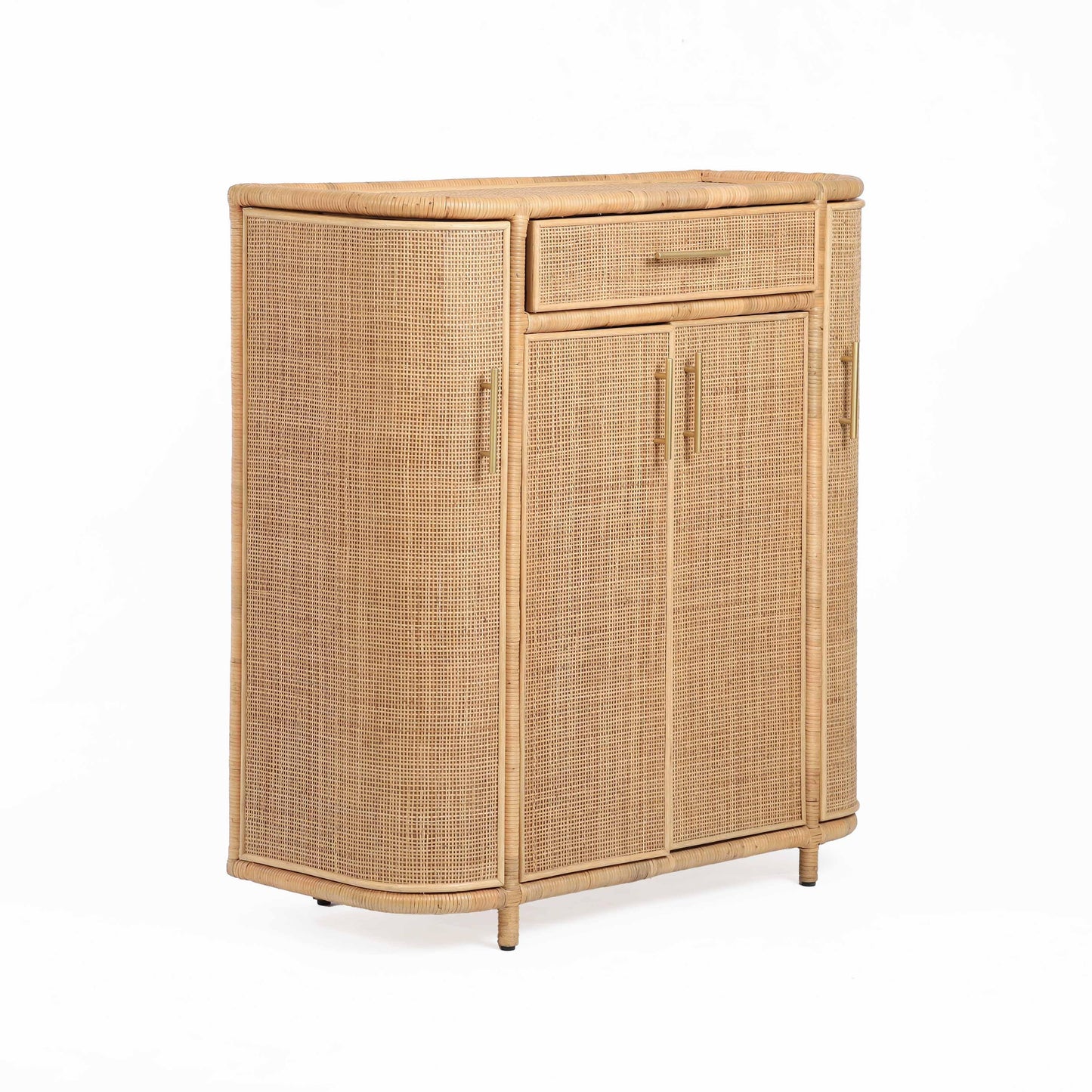 Tarot Natural Rattan Bar Cabinet Natural by Tov Furniture