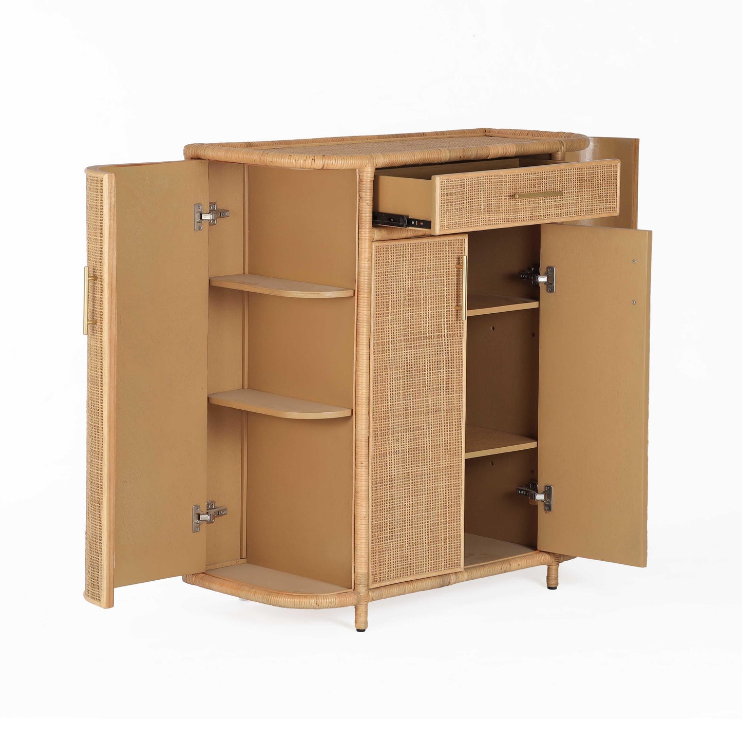 Tarot Natural Rattan Bar Cabinet Natural by Tov Furniture