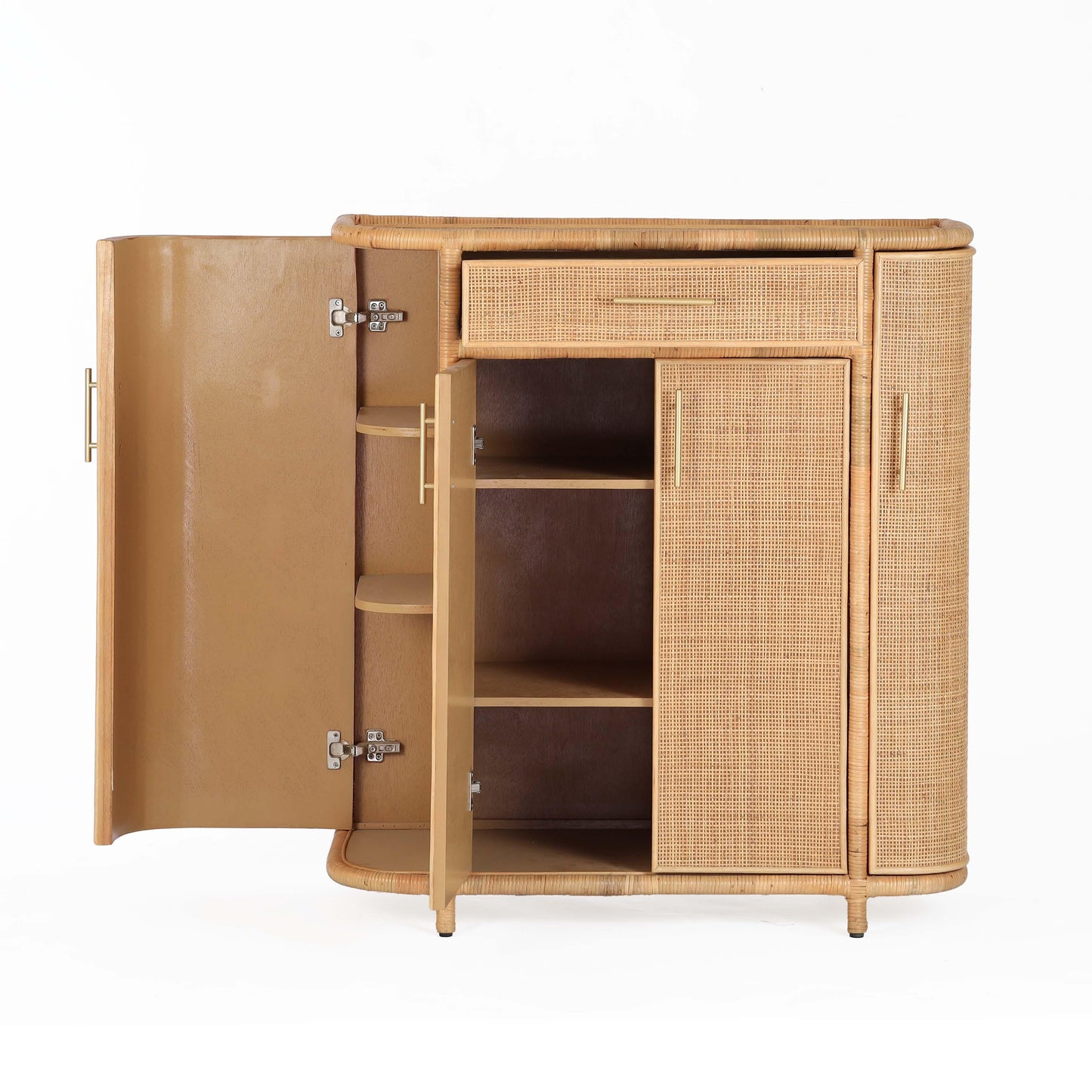 Tarot Natural Rattan Bar Cabinet Natural by Tov Furniture