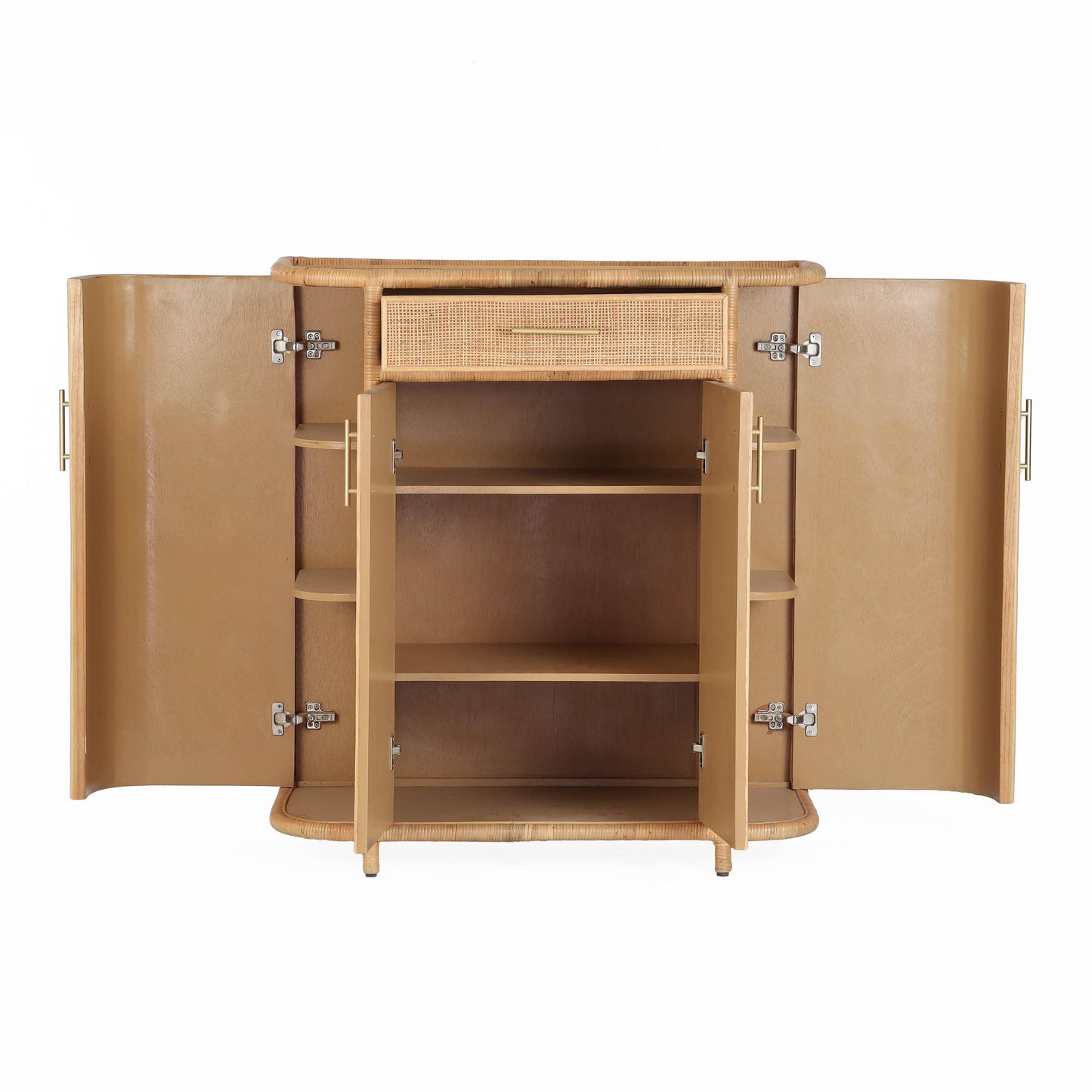 Tarot Natural Rattan Bar Cabinet Natural by Tov Furniture