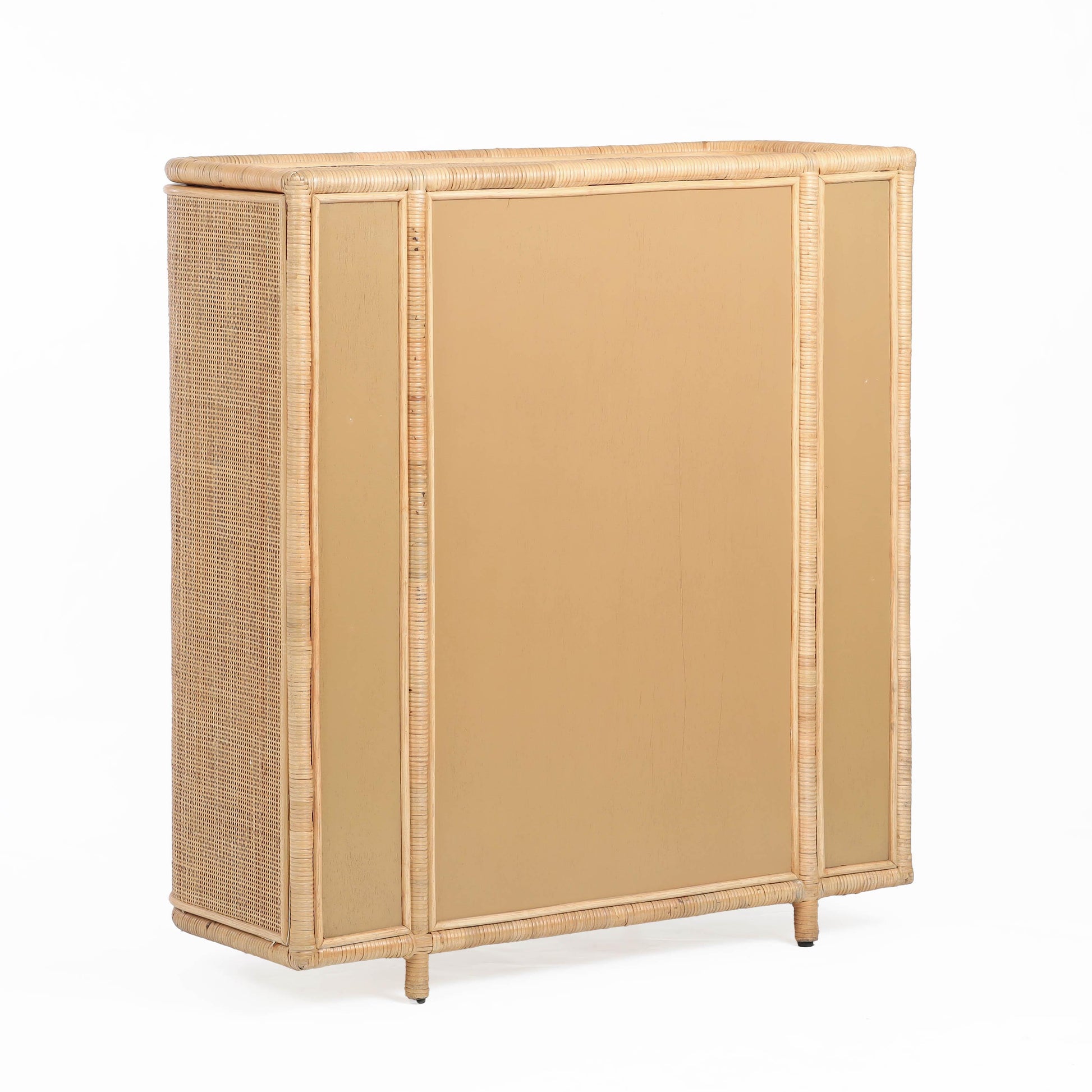 Tarot Natural Rattan Bar Cabinet Natural by Tov Furniture
