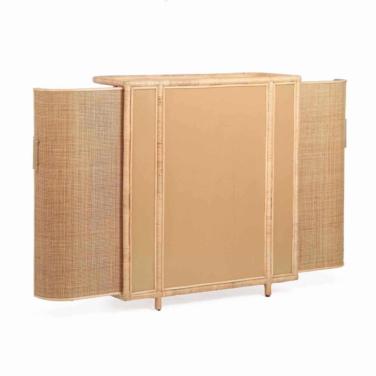 Tarot Natural Rattan Bar Cabinet Natural by Tov Furniture