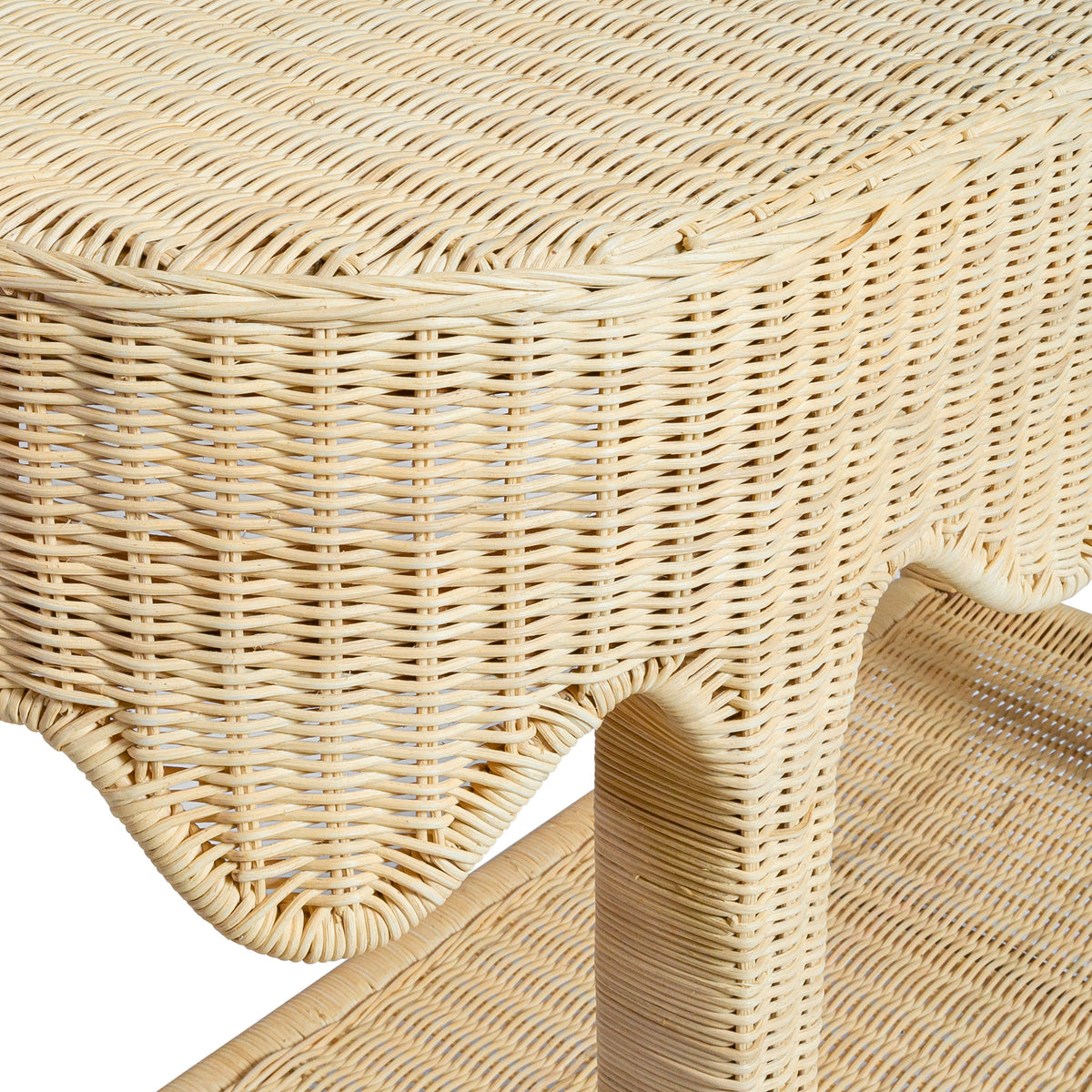 Sally 41" Natural Rattan Console Table by TOV Furniture – photo 5 of 7