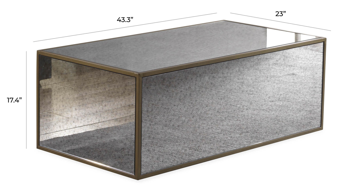 Lana Mirrored Coffee Table 43 48 by TOV Ihoc68256