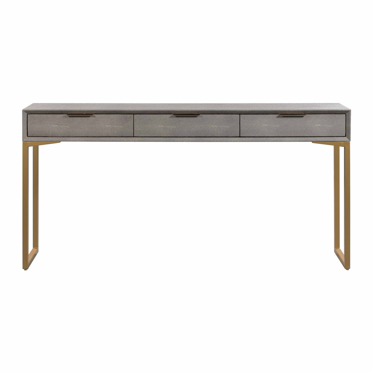 Pesce 59" Grey Shagreen Console Table by TOV Furniture – photo 1 of 7