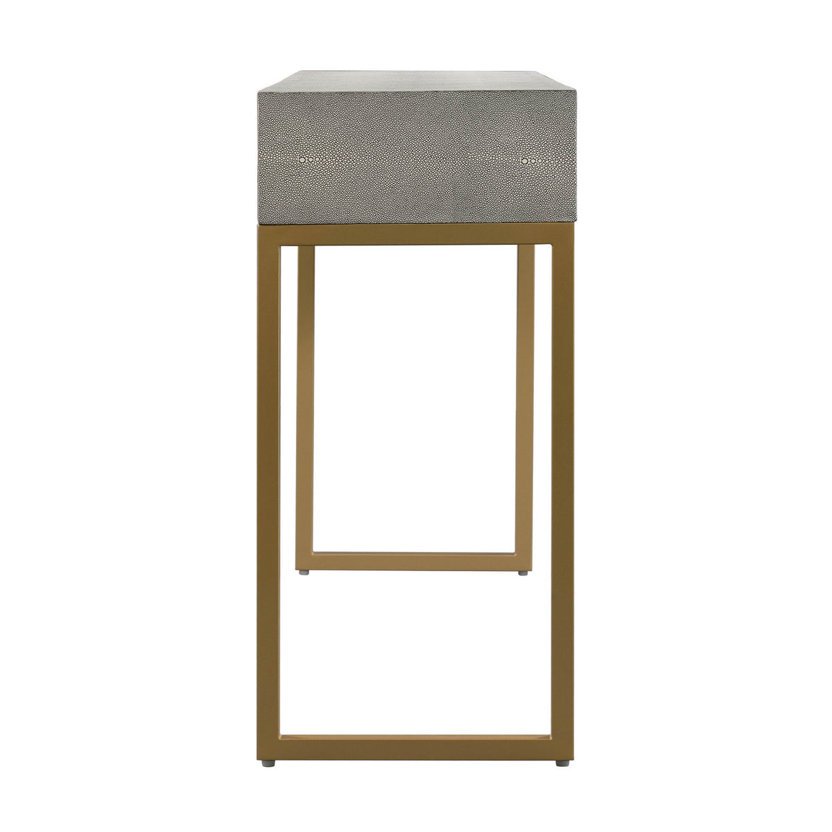 Pesce 59" Grey Shagreen Console Table by TOV Furniture – photo 5 of 7