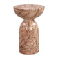 Rue Marble Indoor Outdoor Round Side Table by TOV Oc44040