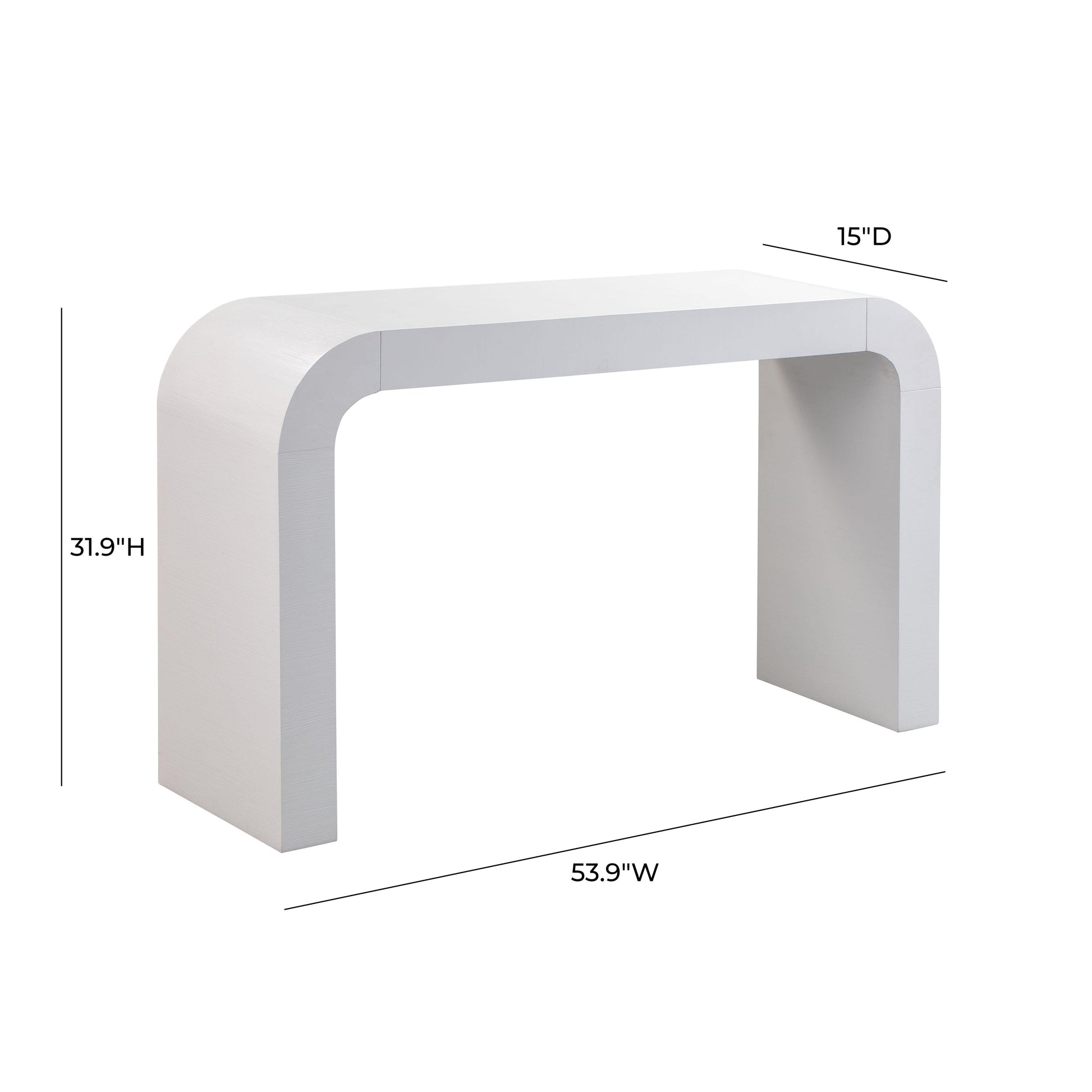 Hump 54" Arched Console Table White by Tov Furniture