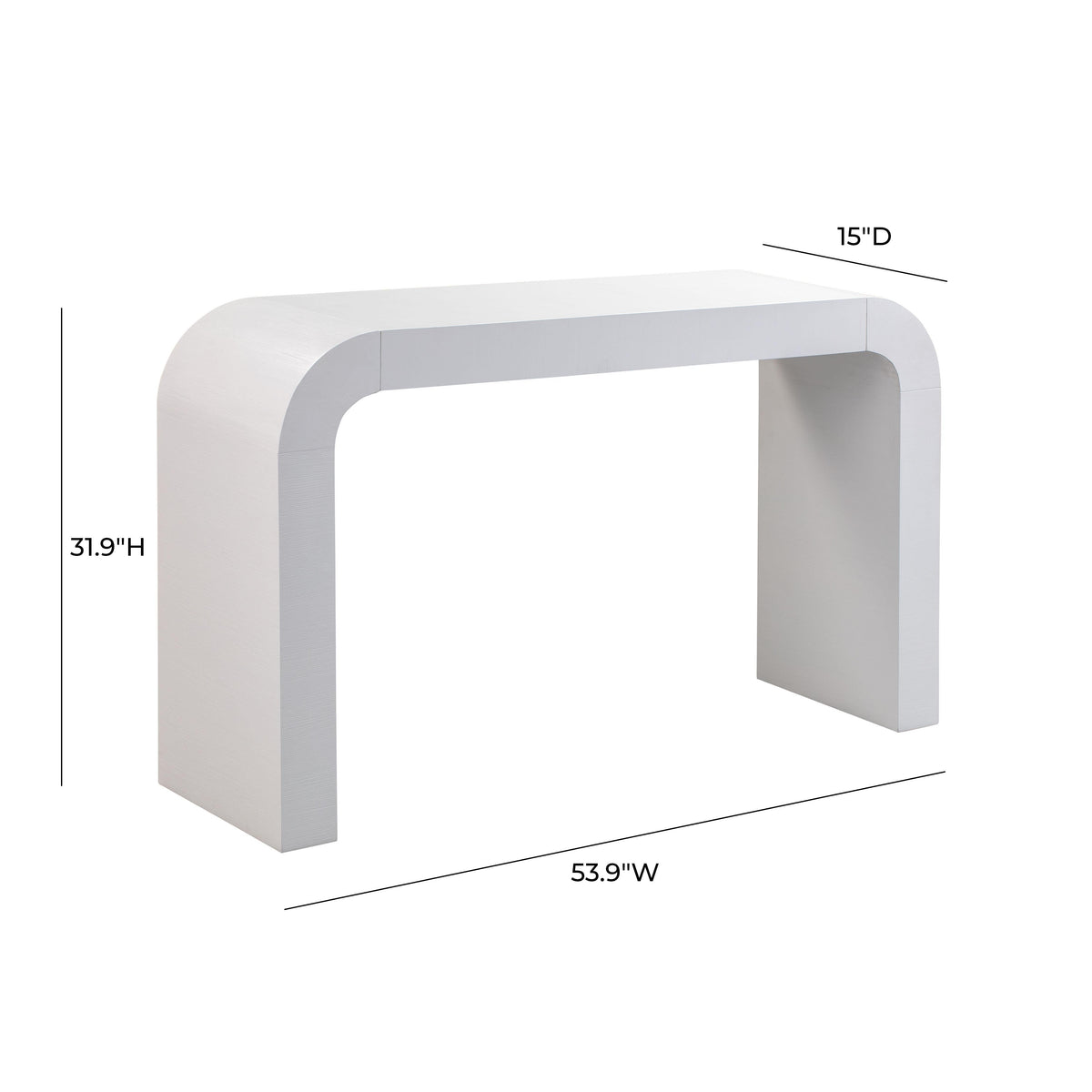Hump White Console Table by TOV Furniture – photo 8 of 8