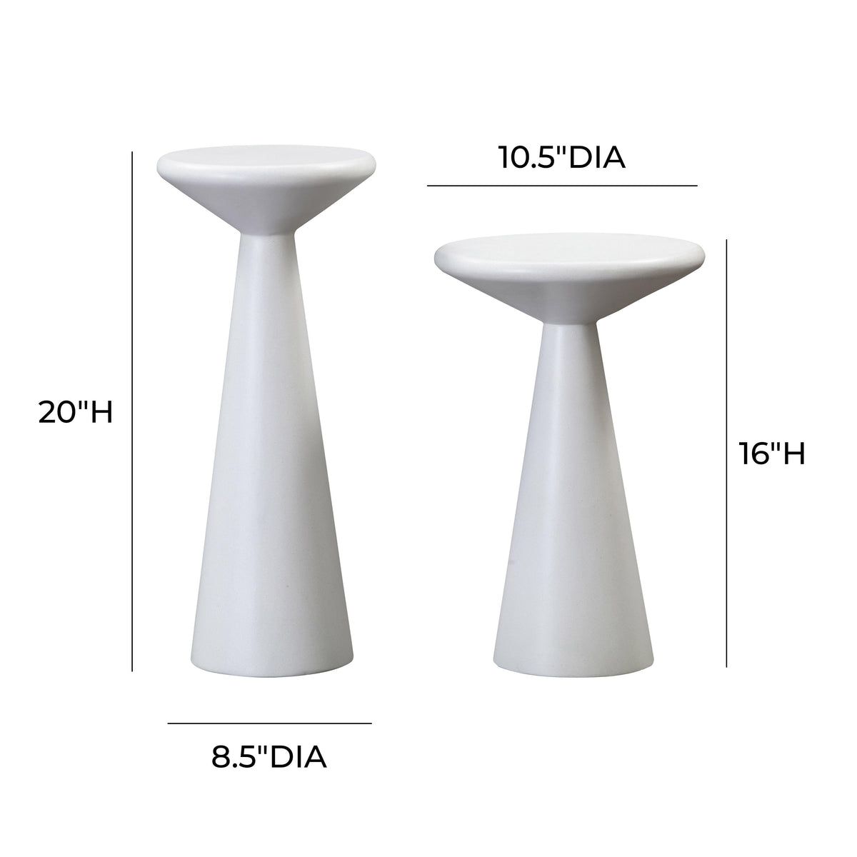 Gianna Concrete Accent Tables - Set of 2 by TOV Furniture – photo 6 of 6