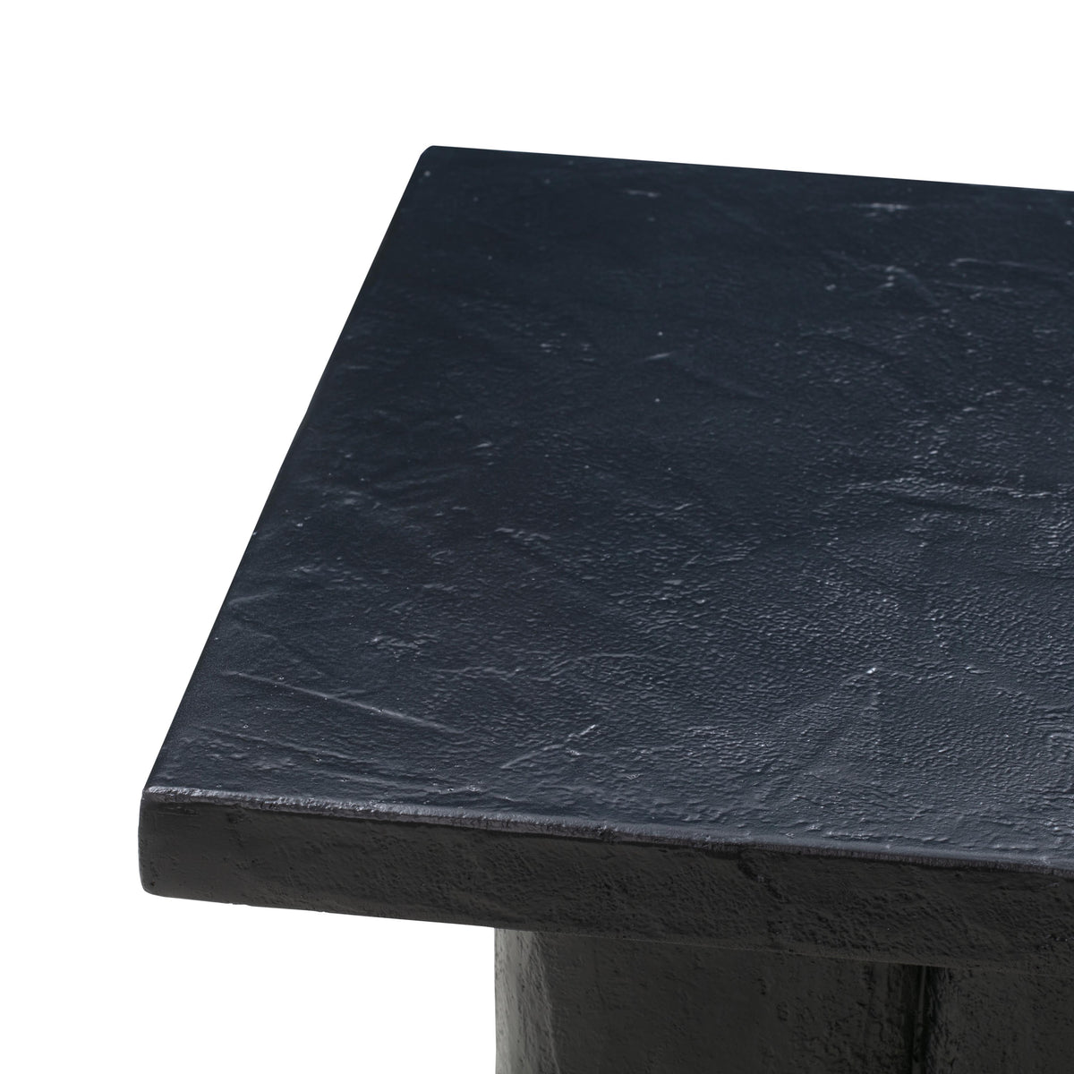 Kayla Black Concrete Side Table by TOV Furniture – photo 5 of 6