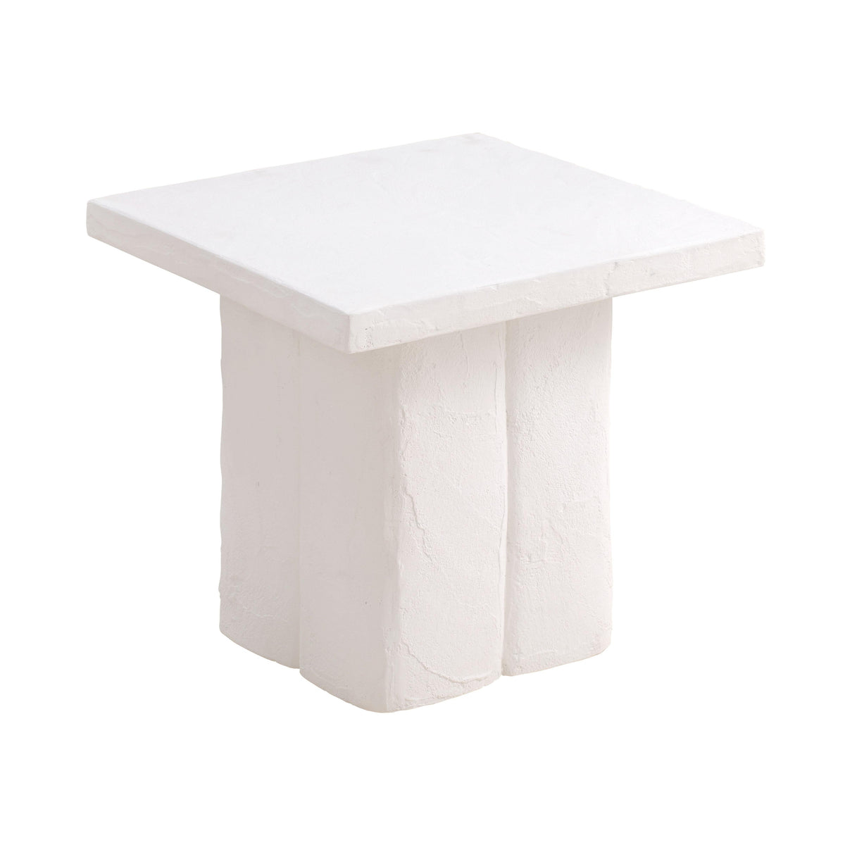 Kayla White Concrete Side Table by TOV Furniture – photo 1 of 6