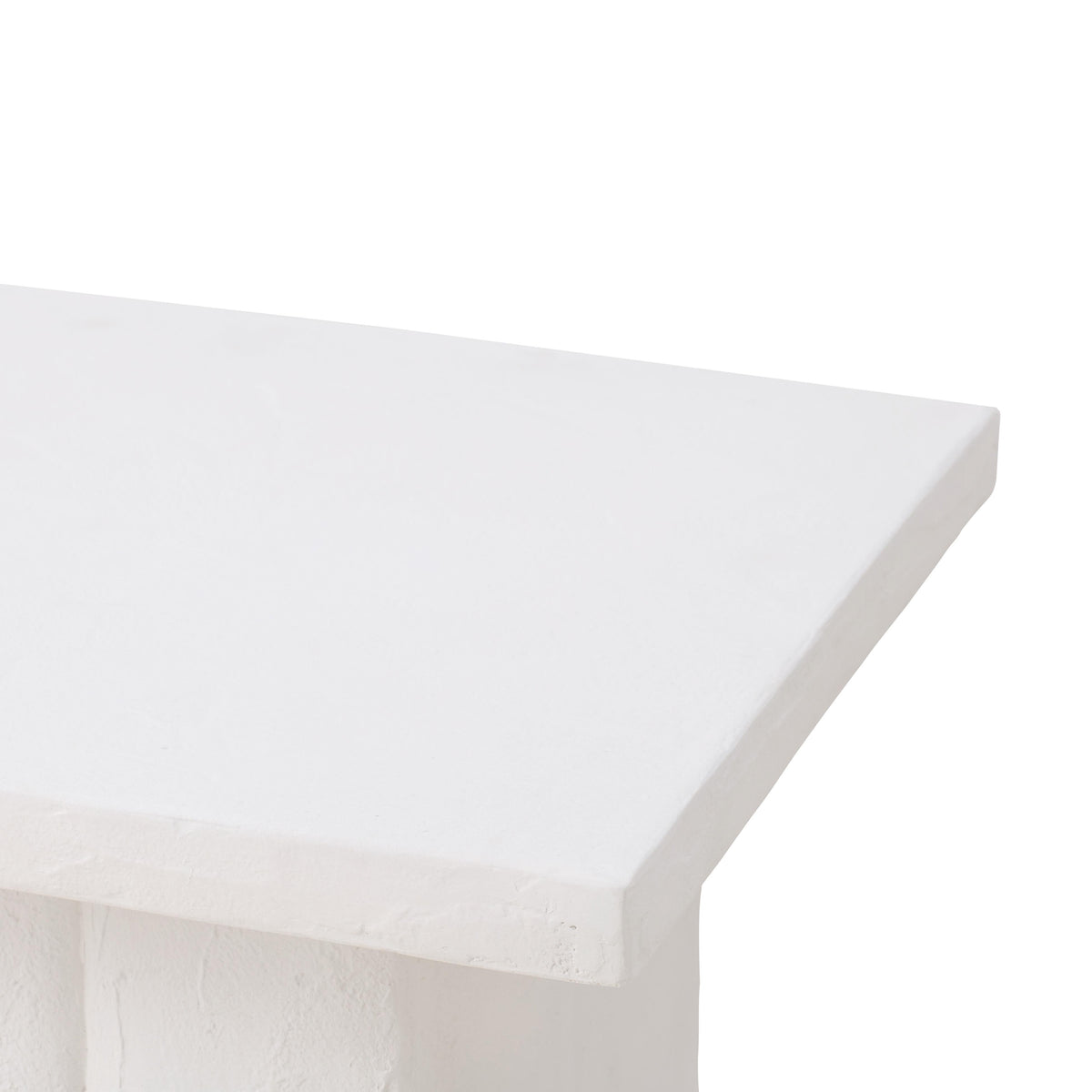 Kayla White Concrete Side Table by TOV Furniture – photo 5 of 6