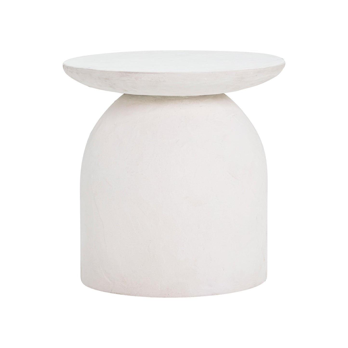 Aloe White Indoor Outdoor Concrete Side Table by TOV Oc44184