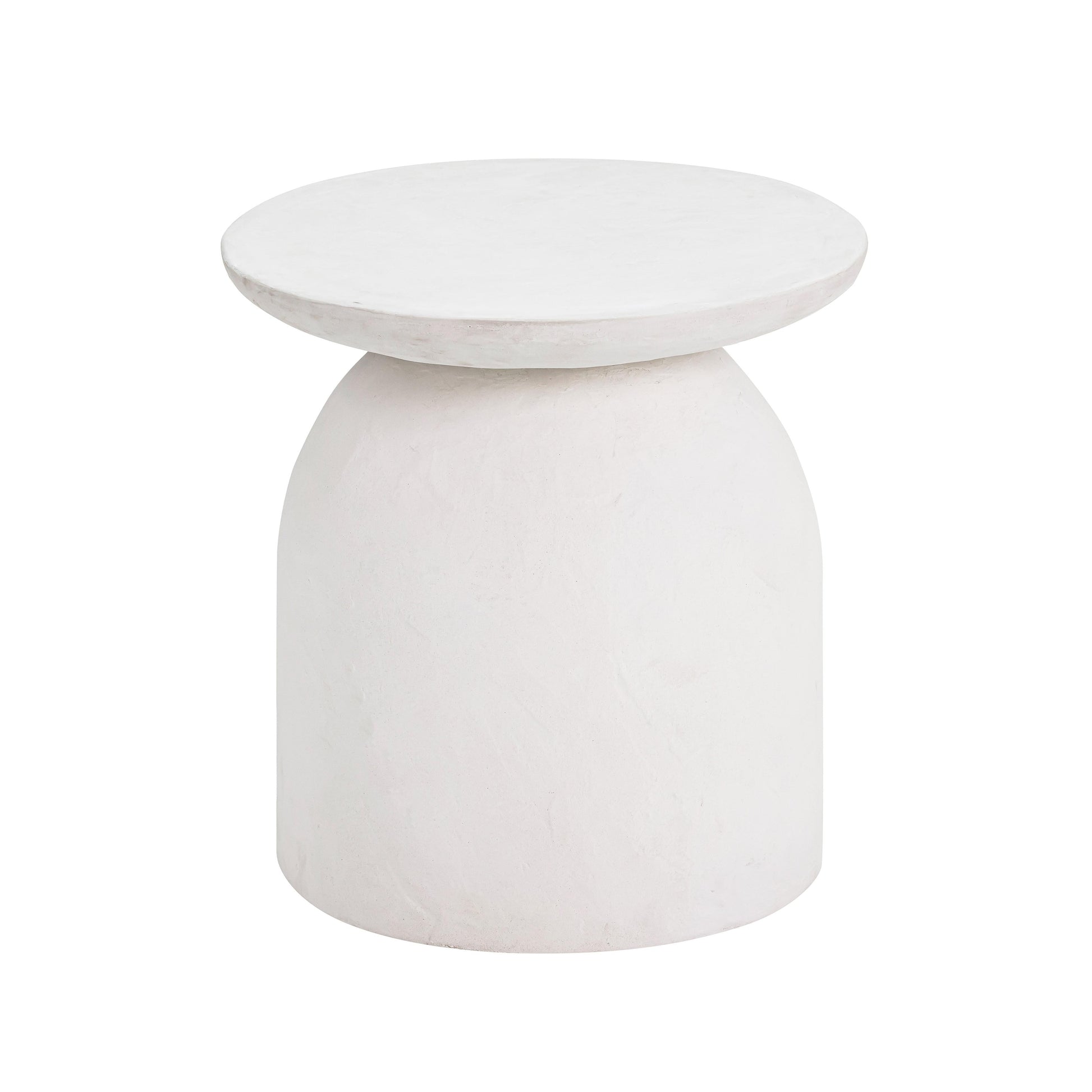 Aloe White Indoor Outdoor Concrete Side Table by TOV Oc44184