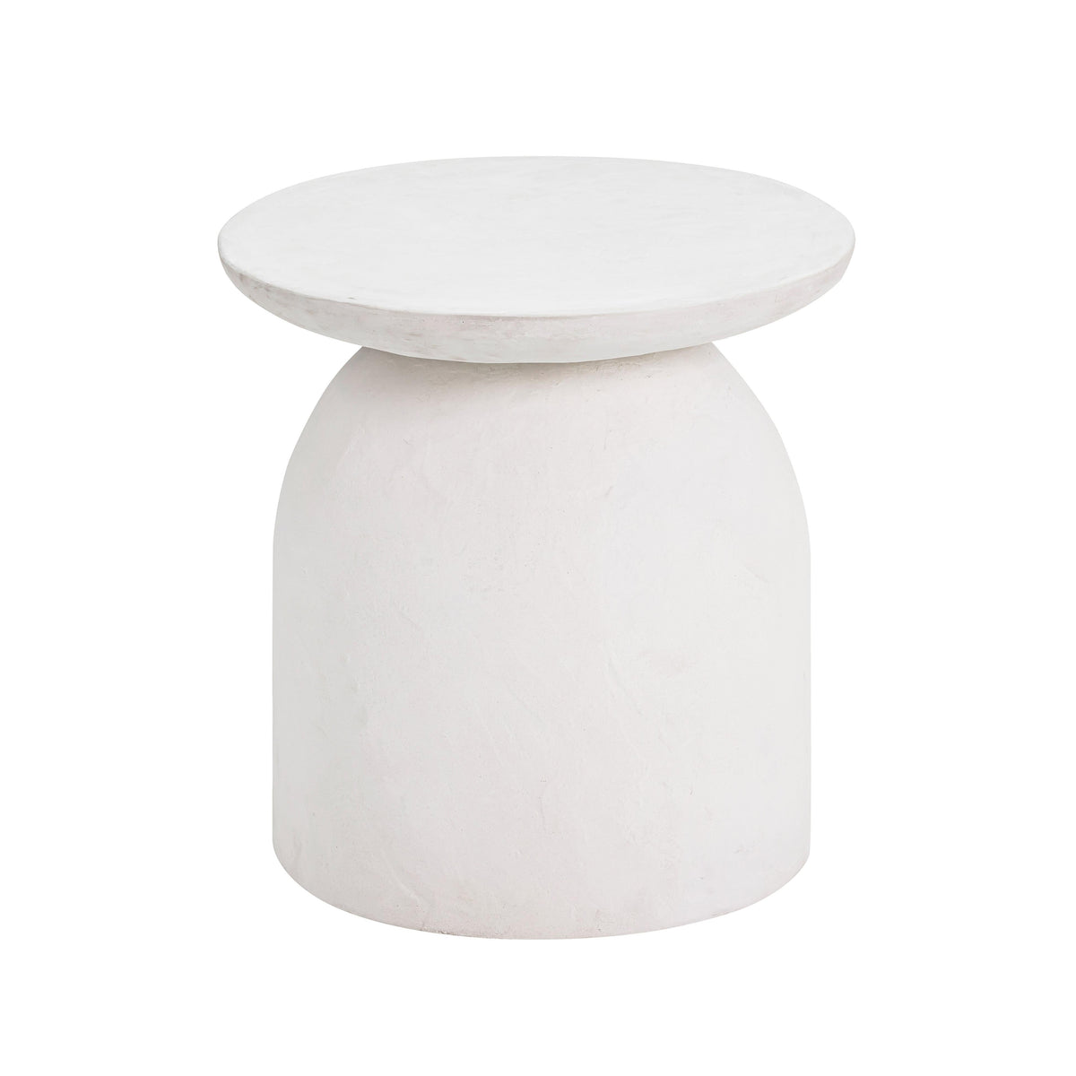 Aloe White Indoor/Outdoor Concrete Side Table by TOV Furniture – photo 3 of 7