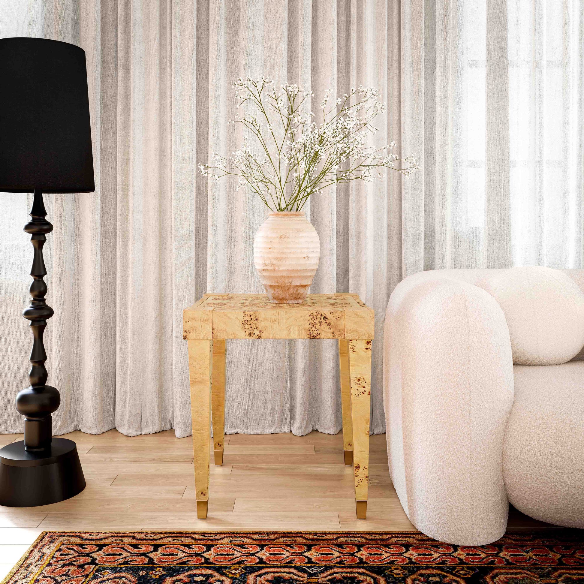 Brandyss Burl End Table Natural by Tov Furniture
