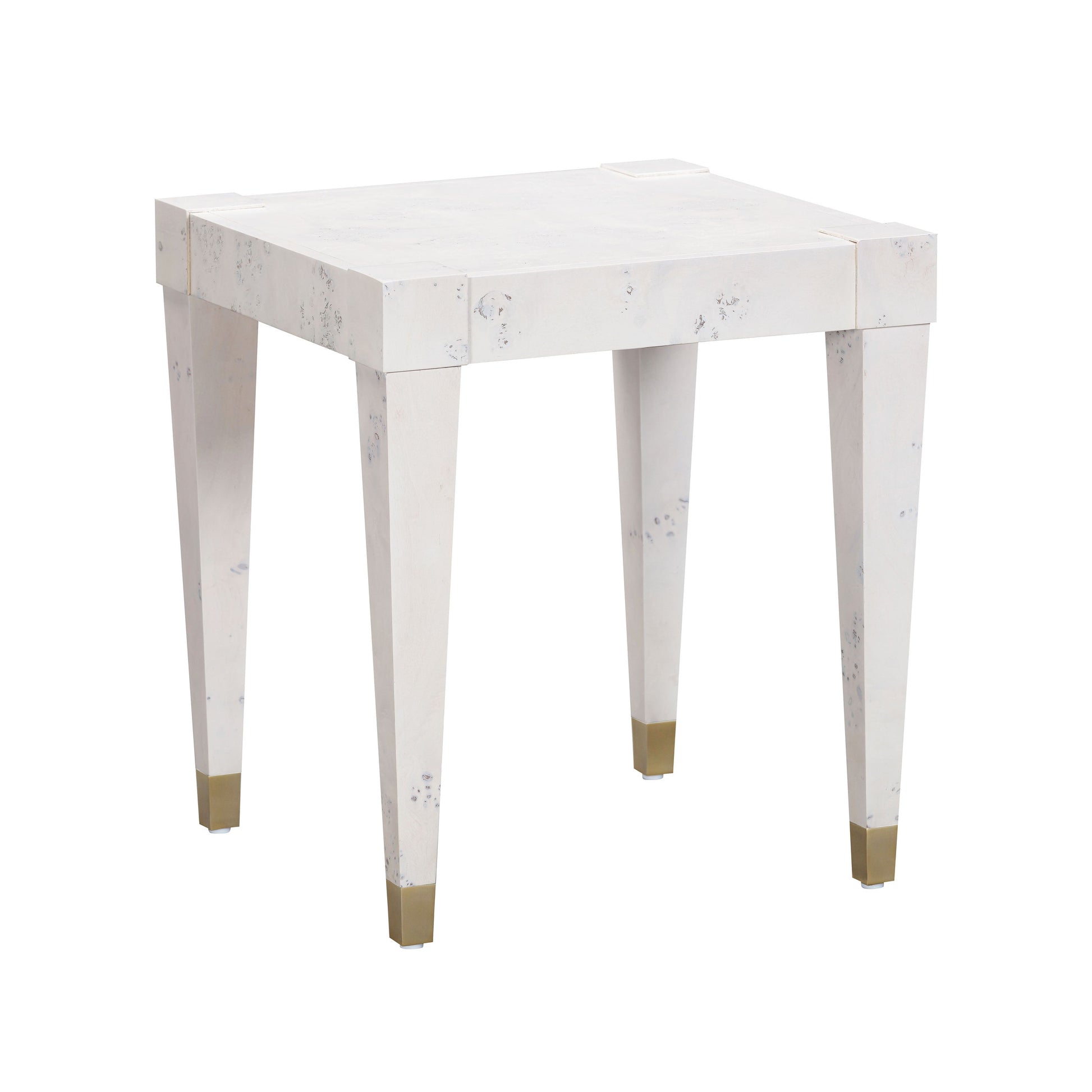 Brandyss Burl End Table White by Tov Furniture
