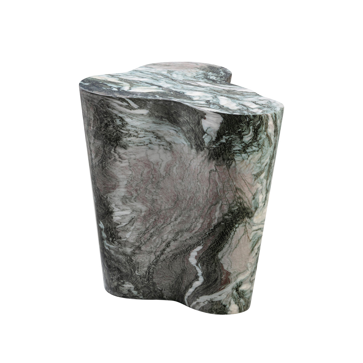 Slab Grey/Blush Faux Marble Tall Side Table by TOV Furniture – photo 1 of 7