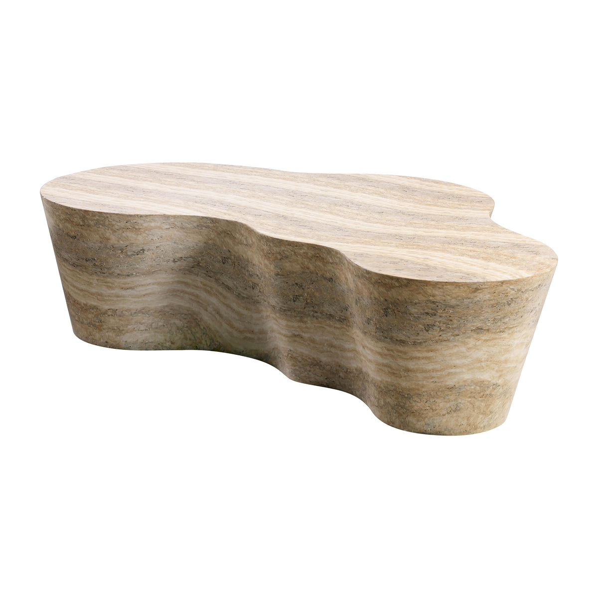 Slab Faux Travertine Coffee Table by TOV Furniture – photo 4 of 7