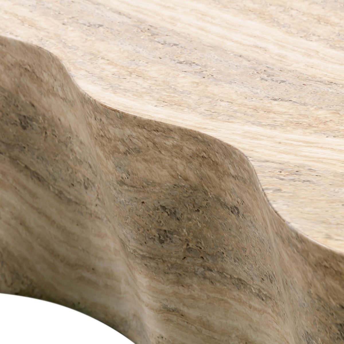 Slab Faux Travertine Coffee Table by TOV Furniture – photo 6 of 7