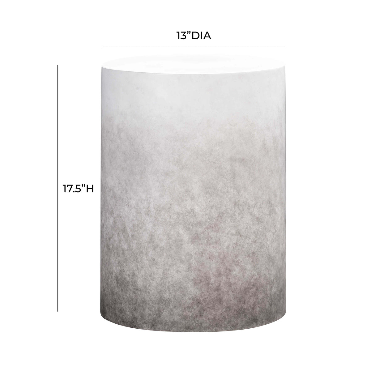 Sarana Ombre Concrete Accent Stool by TOV Furniture – photo 6 of 6