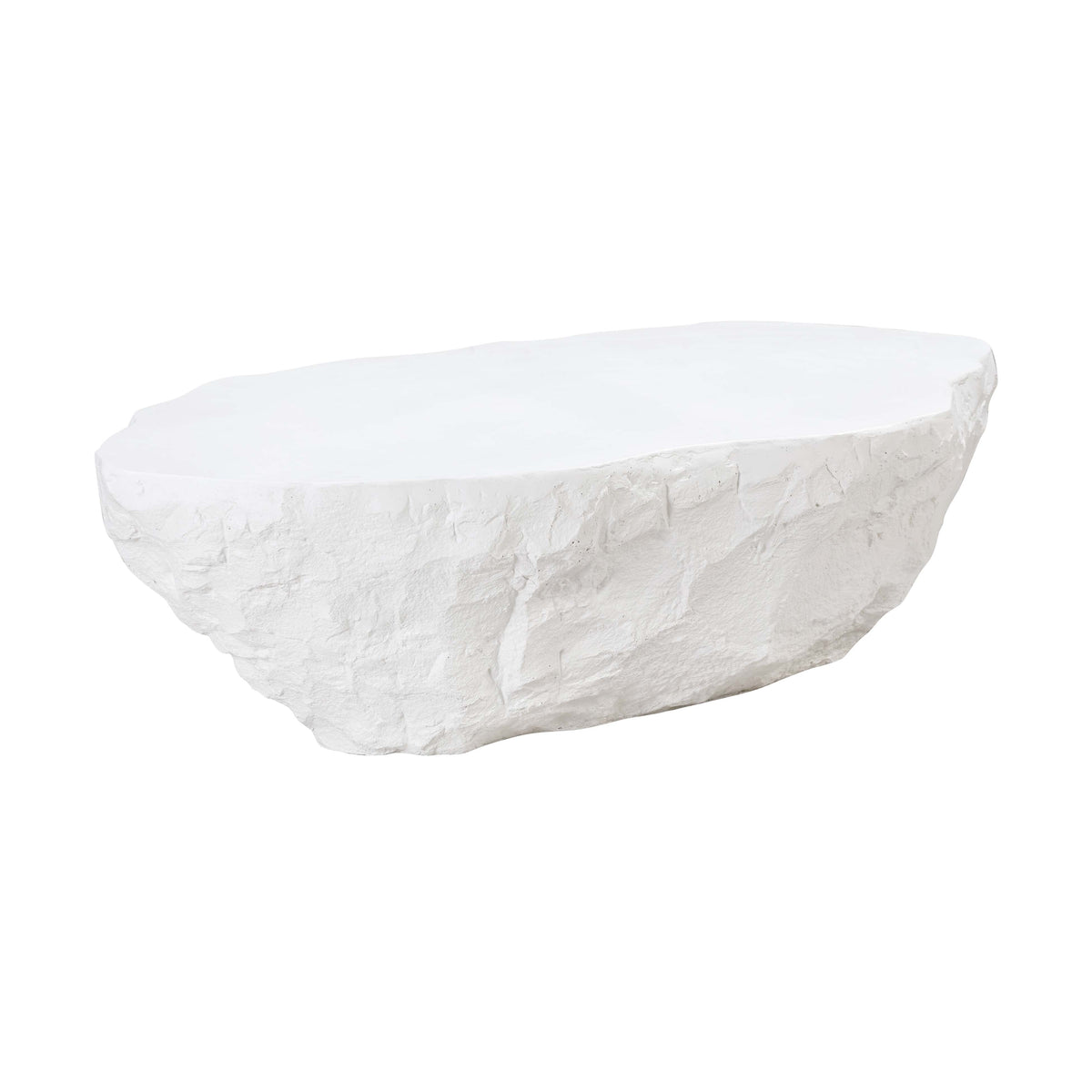 Crag White Concrete Coffee Table by TOV Furniture – photo 1 of 6