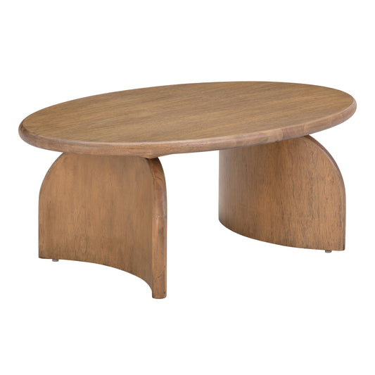 Sofia 47 Cognac Wooden Oval Coffee Table by TOV Oc54237