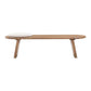 Samantha 60 Cognac Acacia Bench With Boucle Seat by TOV Oc54238