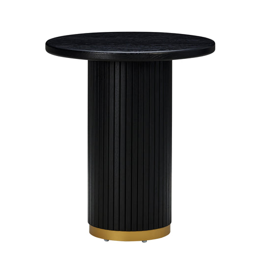 Chelsea Black Oak Entry Table by TOV