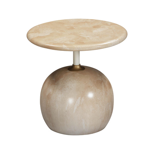 Mire Rose Faux Marble Side Table by TOV