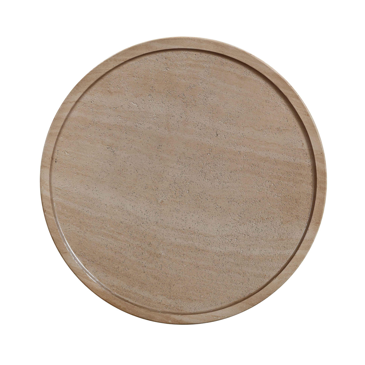 Darcy Faux Travertine Concrete Indoor / Outdoor Side Table by TOV Furniture – photo 5 of 7