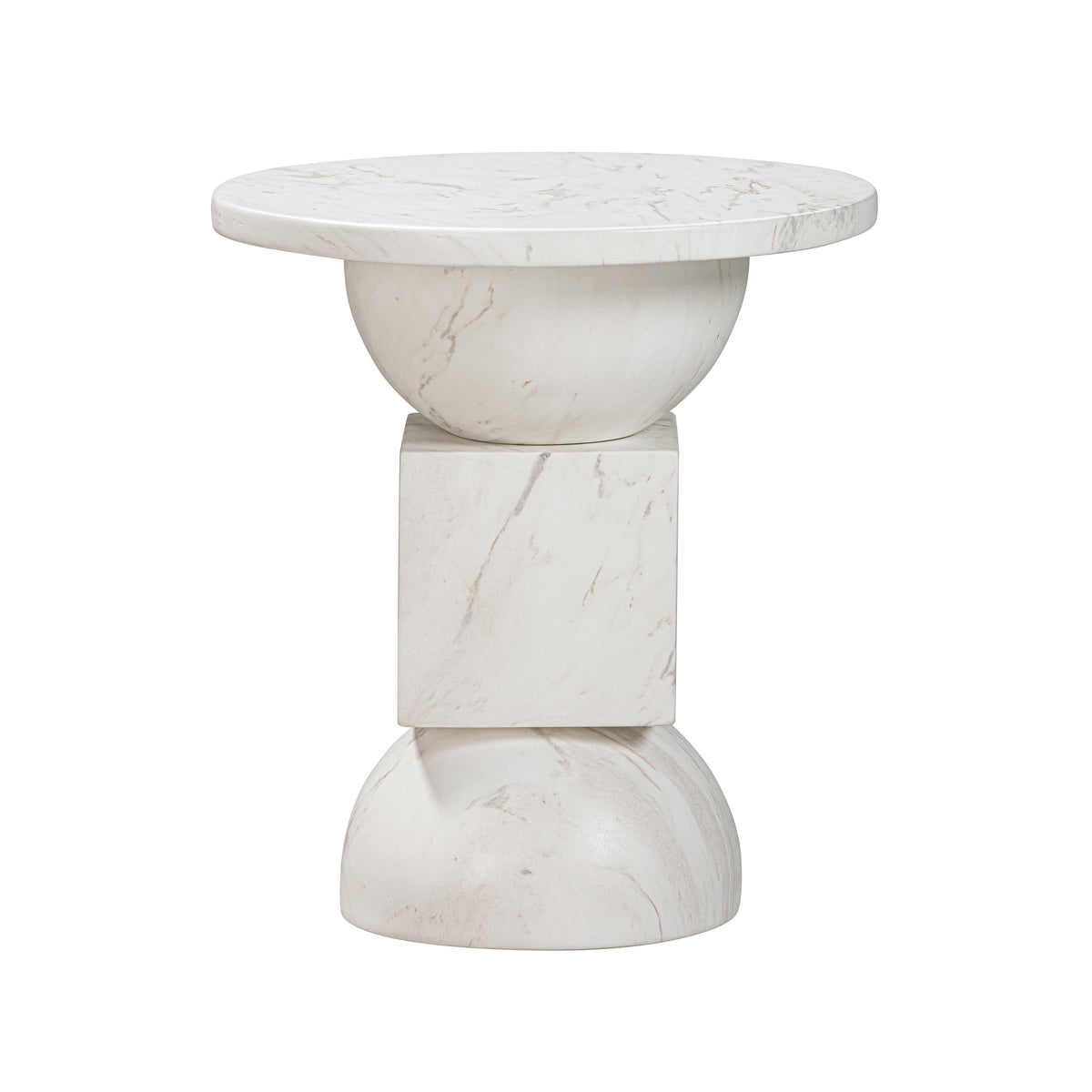 Chip Faux Marble Indoor/Outdoor Side Table by TOV Furniture – photo 1 of 6