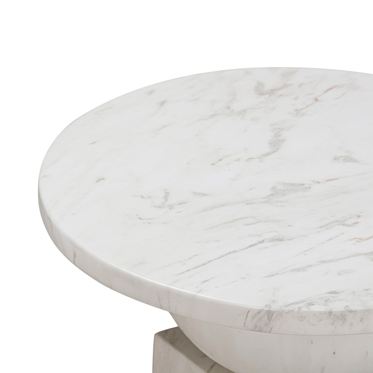 Chip Faux Marble Indoor/Outdoor Side Table by TOV Furniture – photo 4 of 6