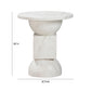 Chip Marble Print Side Table by TOV