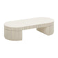 Bella 48 Cream Oval Coffee Table by TOV Oc54323