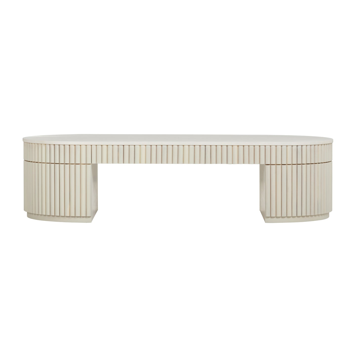 Bella 48 Cream Oval Coffee Table by TOV Oc54323